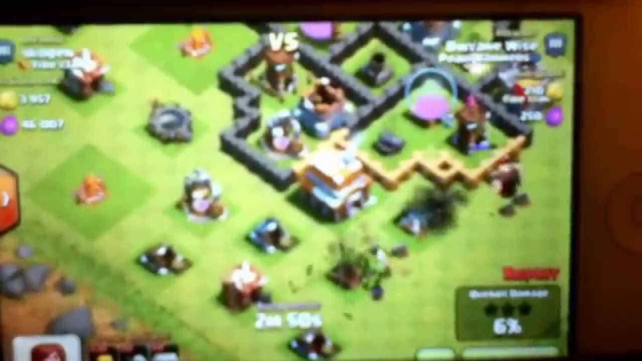 Clash of clans - defensive replay!!