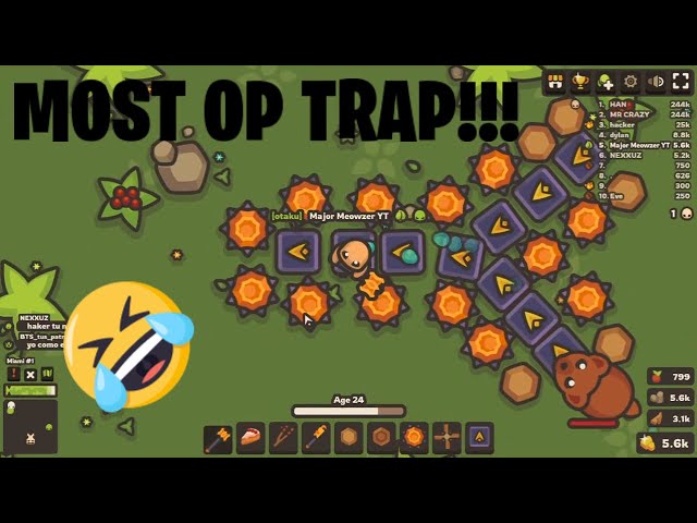 Building the most OP animal trap in ALL OF Moomoo.io 2/Taming.io 