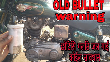 OLD bullet electric problem! Enfield ignition Coil problem how to solve! Purani Bullet wiring hind !