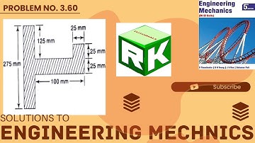 Engineering Mechanics, Problem 3.60, Timoshenko, Centroid, CG, composite area, Area,