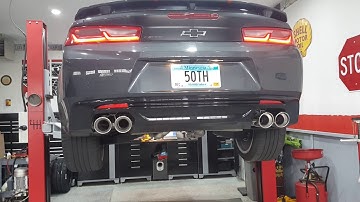 Borla S-type axle back 1st start up 2017 Camaro SS