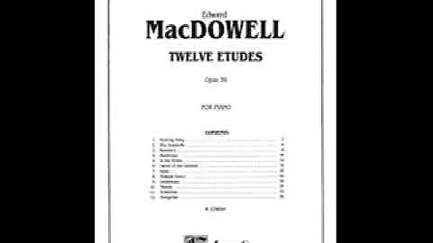 Edward MacDowell Etude op 39 n4 Arabesque (live)