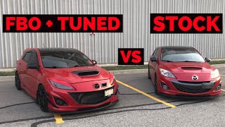 FBO Mazdaspeed 3 vs STOCK Mazdaspeed 3 | Is It Worth It?