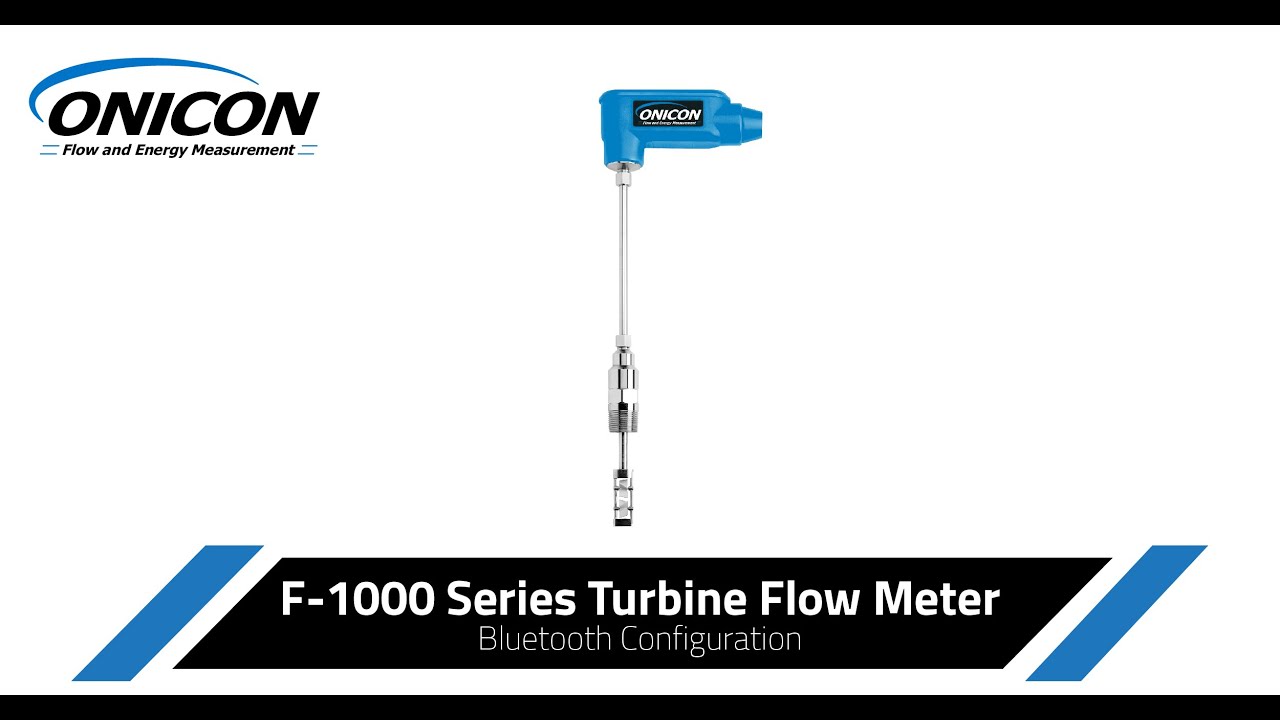 F-1000 Series Turbine Flow Meters - ONICON Flow and Energy Measurement