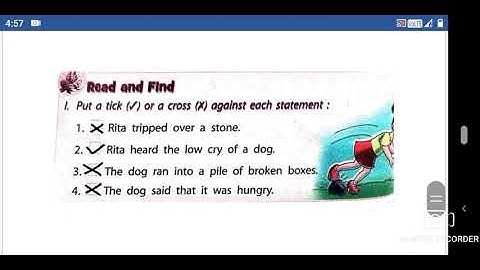 Class 4th English Chapter 5 Rescue Questions and Answers