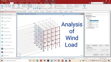 Analysis of Wind Load in Staad Pro Advanced connect Edition Tutorial -12