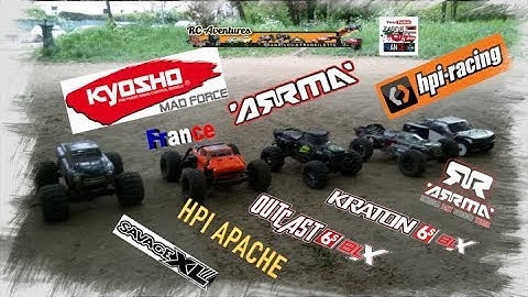 Arrma Kraton & OutCast, HPI Savage XL & Apache, Kyosho Mad-force, Bash RC Adventure #arrma #rc