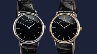 The New A. Lange & Söhne Saxonia Thin Onyx Editions — Pure Minimalism in Honeygold & Platinum