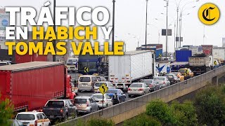 Tráfico por los by-pass en Habich y Tomás Valle