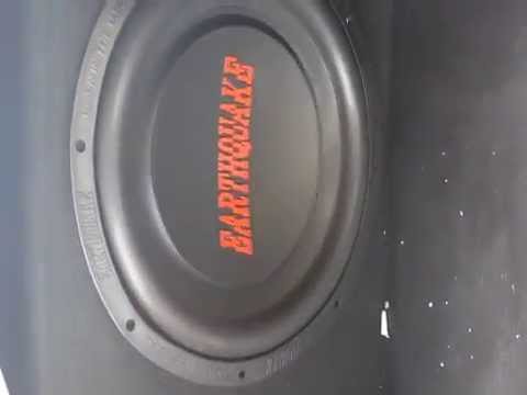EarthQuake tremor X124 subwoofer - YouTube