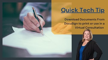 Quick Tech Tip- How To Download Docs From DocuSign