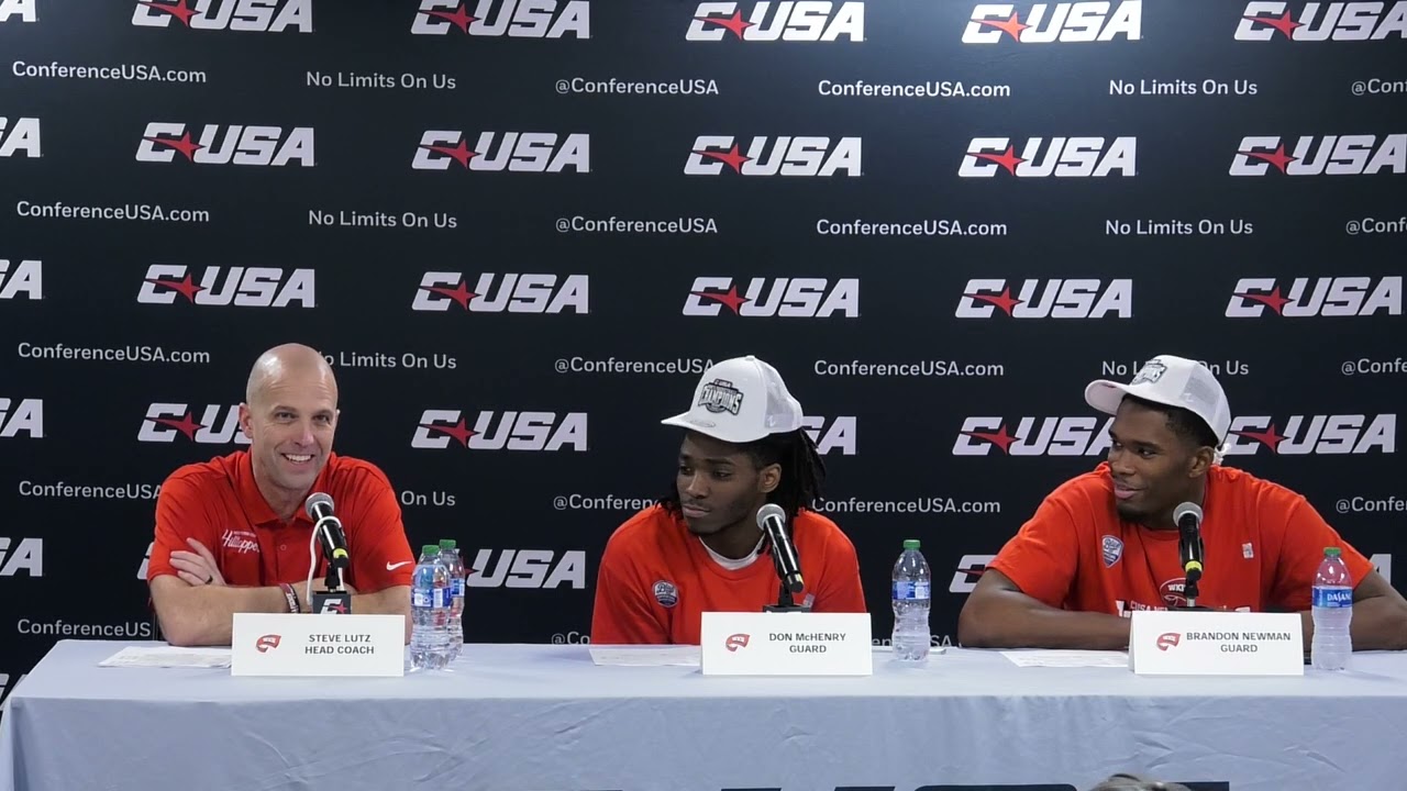 CUSA Men's Basketball Tournament Champions WKU | Press Conference