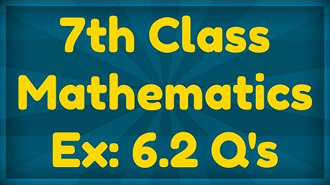 7th Class Maths | Exercise: 6.2 | Direct and Inverse Variation | Step by Step |Easy way | US TECH