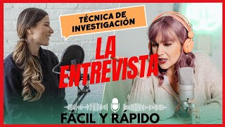 QUÉ ES LA TÉCNICA DE LA ENTREVISTA EN UNA INVESTIGACIÓN | DEFINICIÓN, TIPOS Y VENTAJAS