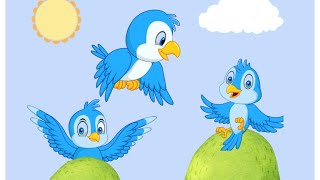 Story of The Blue Bird That Changed Color | Bedtime Story For Kids | English Listening Practice