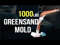 Casting Aluminum in a 1000lbs Greensand Mold