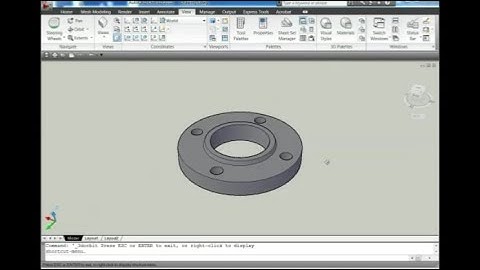 AUTOCAD 3D, how to drawing 3 inch, class 150 Lap joint Flange, autocad | rvmags