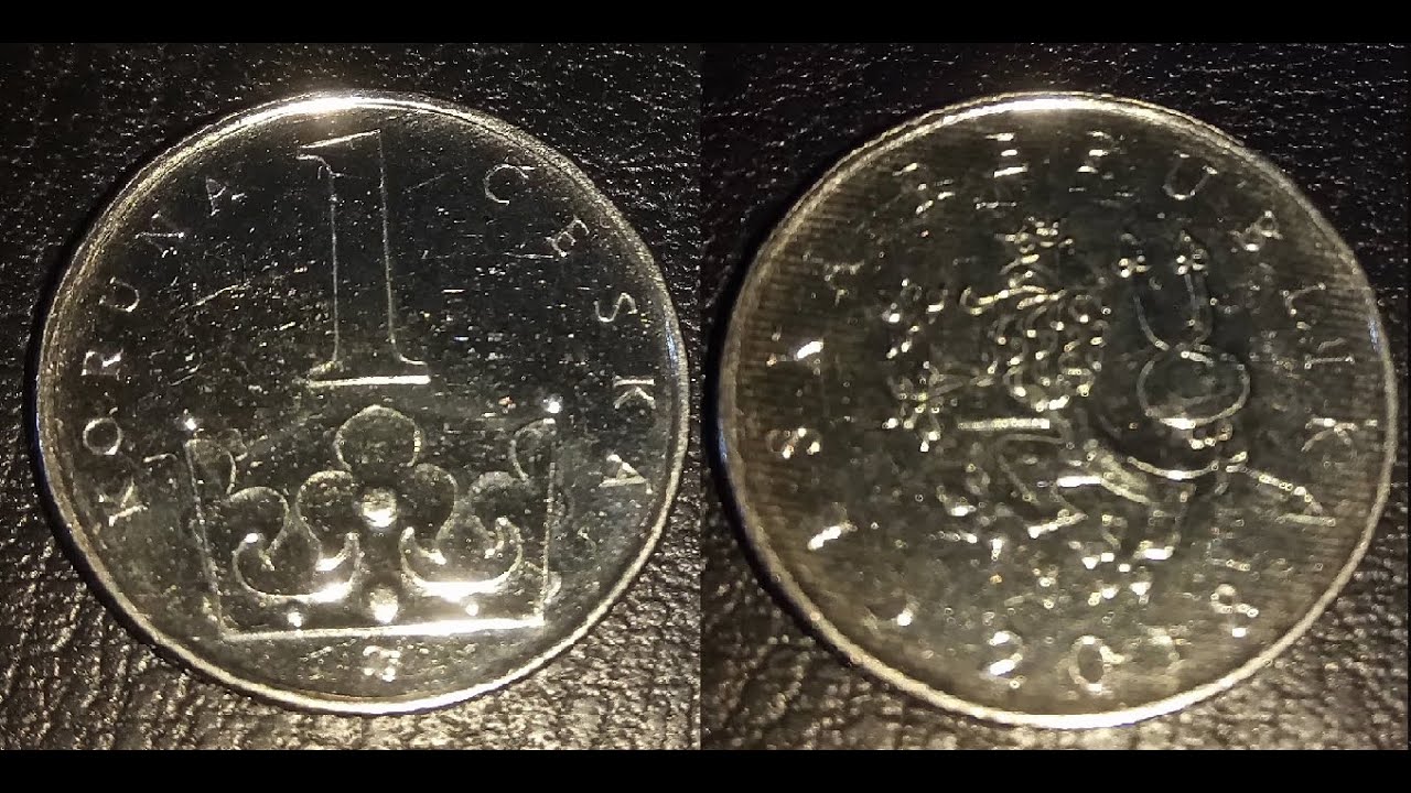 Монета 1 крона Чехия (coins of EU) 2018