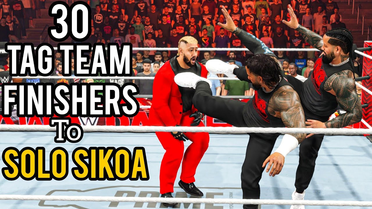 30 Best Tag Team Finishers to Solo Sikoa - WWE 2K25