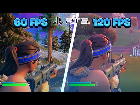Fortnite Season 4 120FPS vs 60FPS Gameplay on PS5 (Graphics Difference)