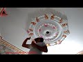 Beautiful Ceiling Rose Painting | Best Color Ideas for False Ceiling