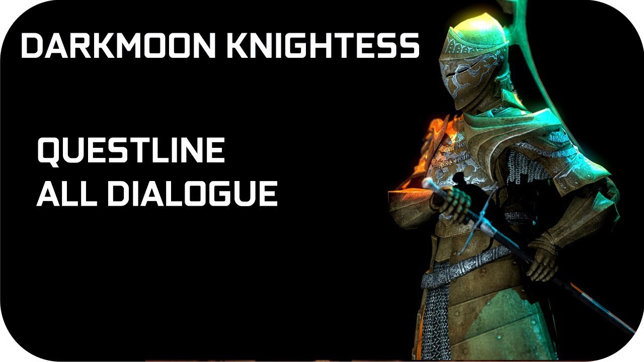 Darkmoon Knightess Questine Dialogue Dark Souls 1 Npcs Quests Youtube