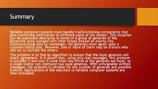 P194 | The byzantine generals problem Wealth