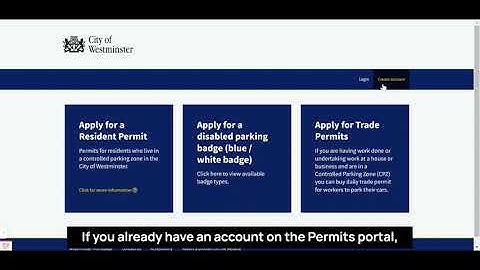 How to login and reset your password on the parking permit system