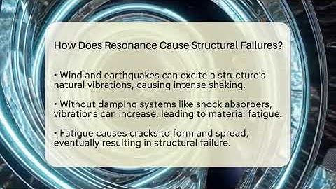 How Does Resonance Cause Structural Failures? - How Things Break