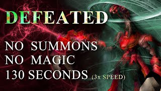 Ruby Weapon - No Summons, No Magic, 130 seconds (at 3x Speed)
