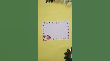 #projectfrontpagedesigns #borderart #coverpageborders #christmasdrawingideas #santaclausdrawing