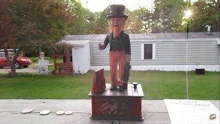 Antique Replica Uncle Sam Mechanical Bank (How Does It Work?)