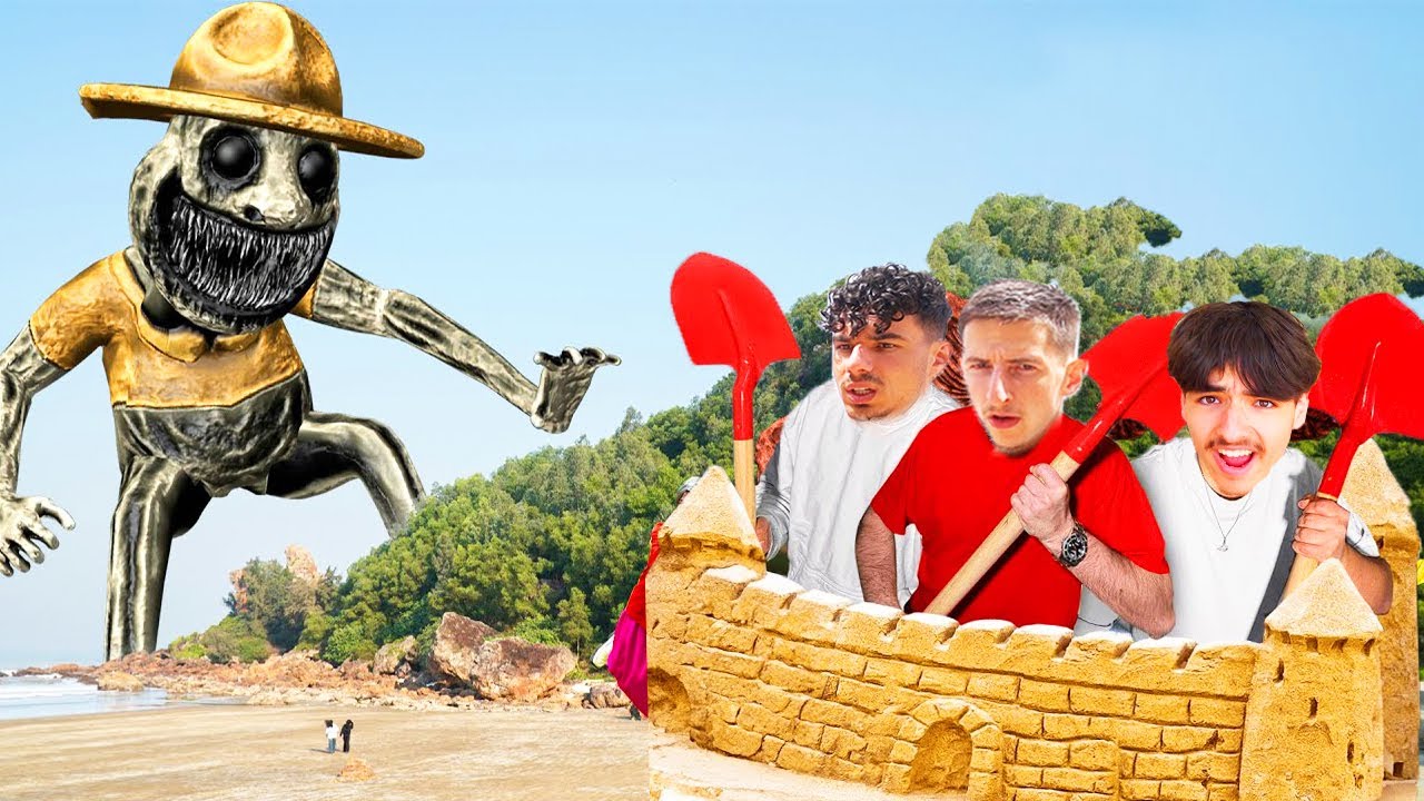 ON CONSTRUIT UN CHÂTEAU DE SABLE GÉANT CONTRE LES MONSTRE ZOONOMALY !! 🏰