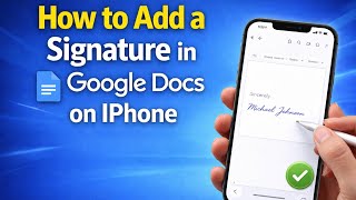 How To Add A Signature In Google Docs On Iphone No Drawing Tool Fix