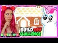 MeganPlays Challenged Me to a Gingerbread House BUILD OFF in the NEW Adopt Me Update Roblox Adopt Me