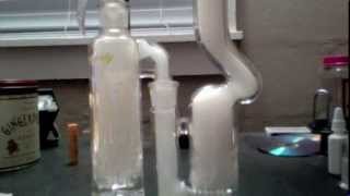 SG Sovereignty Glass Gridded Stemline Natural Splash Guard + 4 Arm SG ash catcher