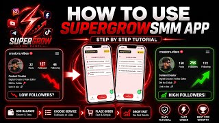 Instagram Followers Kaise Badhaye? SuperGrowSMM App Full Tutorial screenshot 2