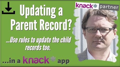 Record Rule to Update Child Record in Knack