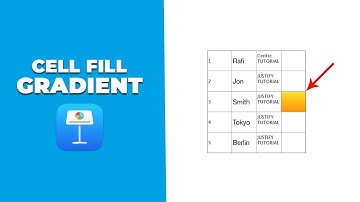 How to add cell fill to gradient in keynote