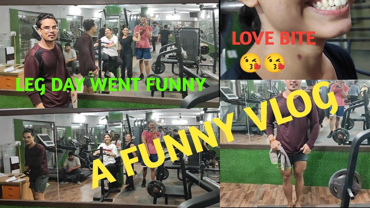 Gym Vlog Went Hilarious 😂| Funny Leg Day At Gym! - YouTube