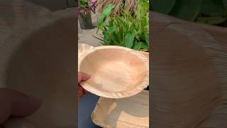 Eco Friendly bowl🌱#KrishiOrgan #EcoFriendly #ArecaLeafPlate #Biodegradable #EcoProducts
