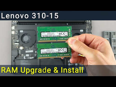 to RAM memory in Lenovo 320-15 laptop - YouTube