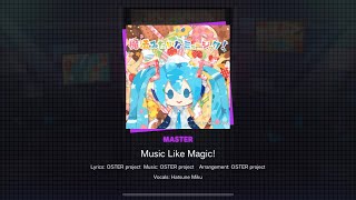 【プロセカ 外部出力 / Project Sekai】Music Like Magic MASTER FULL COMBO (FC) (AP-7)