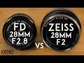 Canon FD 28mm F2.8 vs Zeiss ZE Distagon T* 28mm f2