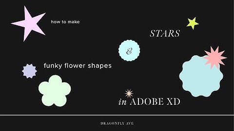 How to make flowers, stars & funky shapes in Adobe XD #easy #adobexd #flowers #stars #funkyshapes