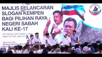 (PRN Sabah) Shafie Apdal: Majlis Pelancaran Slogan Warisan Kempen Pilihan Raya Negeri Sabah ke-17