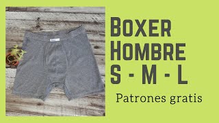 Boxer de Hombre tutorial - Patrón , escalado, corte y confección paso a paso