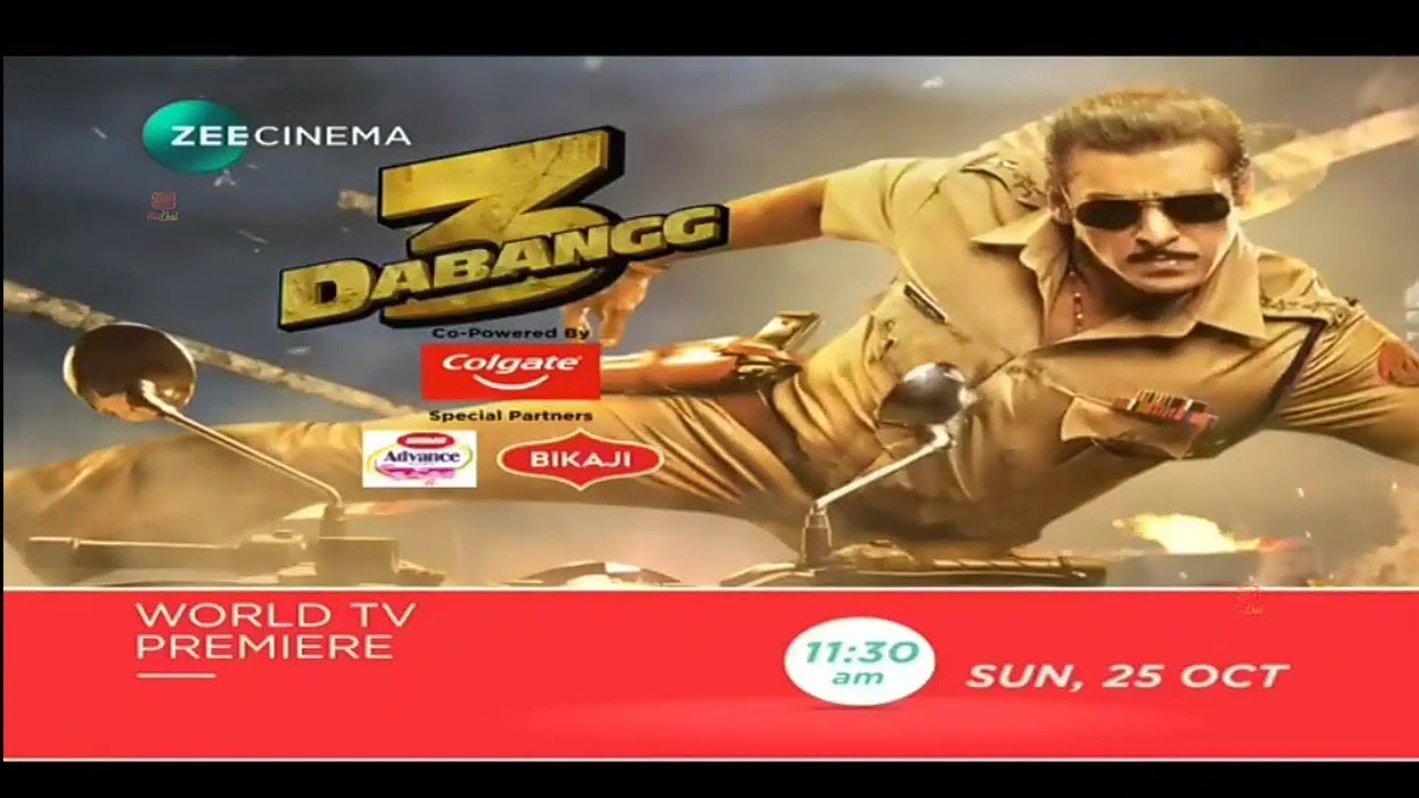 Dabangg 3 ( 2020 ) | World Television Premiere | Promo #2 | 25 October 2020 | 11:30am | on Zee Cine