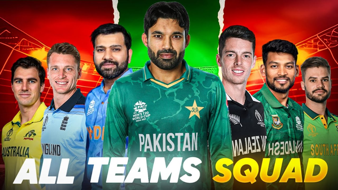 All Team Full Squad For Champions Trophy 2025!