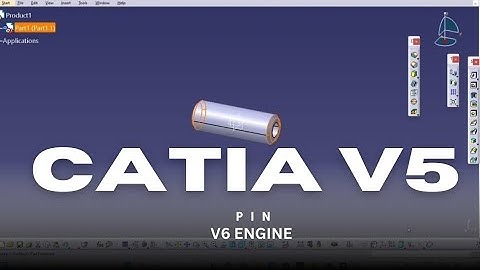 How to model a V6 engine pin from scratch#CATIAV5#V6Engine#RocketArm#CAD#3DModeling#Engine